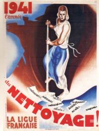 Affiche de propagande pour la Ligue Française en 1941