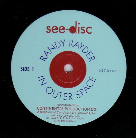 RANDY RAYDER IN OUTER SPACE, a space fantasy