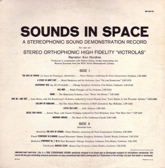 SOUNDS IN SPACE