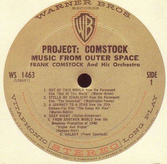 PROJECT COMSTOCK - MUSIC FROM OUTER SPACE